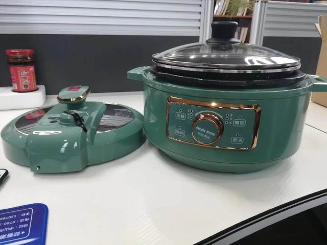 Nồi Áp Suất Điện Đa Năng AUX 4L - Thiết Kế Hiện Đại, Nấu Được Nhiều Món, Sang Trọng Màu Xanh Bóng Gold
