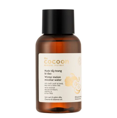Nước Tẩy Trang Bí Đao Cocoon Winter Melon 140ml - Micellar Water Dịu Nhẹ Chăm Sóc Da Mụn và Nhạy Cảm