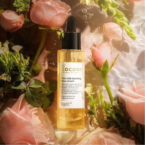 Tinh Chất Hoa Hồng Cocoon Rose Serum 30ml - Dưỡng Ẩm Sâu, Phục Hồi Da, Hữu Cơ, Không Gây Kích Ứng, Phù Hợp Mọi Loại Da