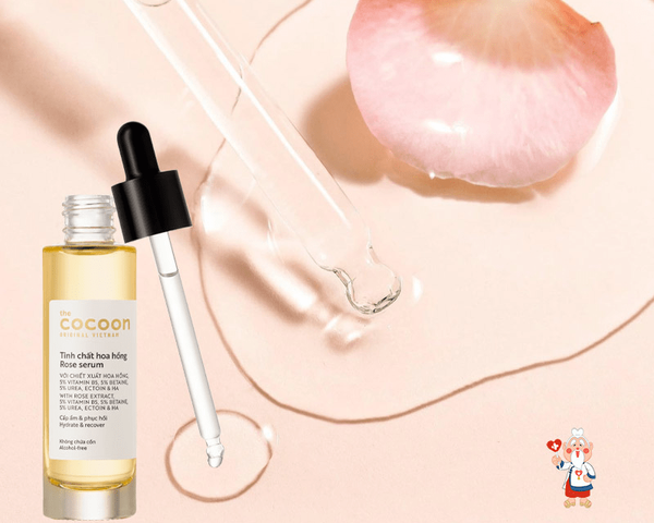 Tinh Chất Hoa Hồng Cocoon Rose Serum 30ml - Dưỡng Ẩm Sâu, Phục Hồi Da, Hữu Cơ, Không Gây Kích Ứng, Phù Hợp Mọi Loại Da
