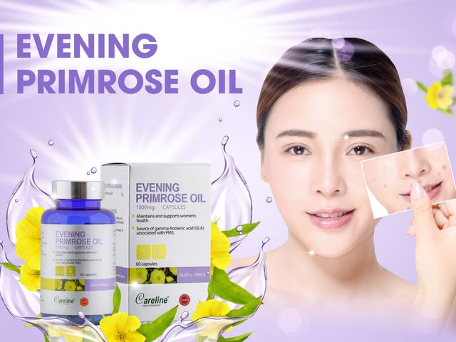 Tinh Dầu Hoa Anh Thảo Careline Evening Primrose Oil 1000mg - Cân Bằng Nội Tiết Tố Nữ, Hỗ Trợ Làm Đẹp Da, Chất Lượng Úc