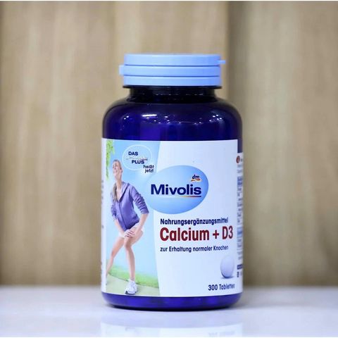 Viên uống Mivolis Calcium + D3 Đức 300 viên - Bổ sung Canxi và Vitamin D3 cho xương chắc khỏe, hỗ trợ sức khỏe toàn diện