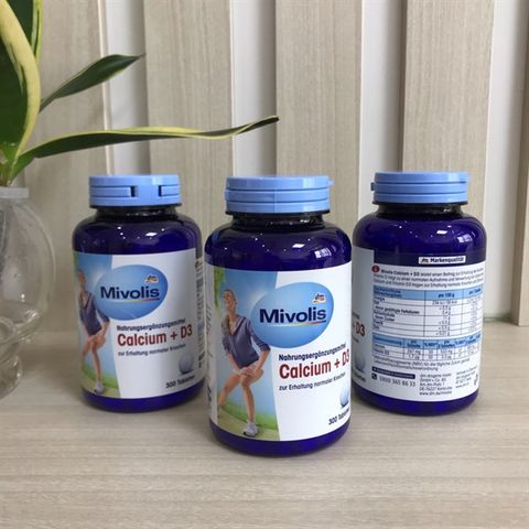 Viên uống Mivolis Calcium + D3 Đức 300 viên - Bổ sung Canxi và Vitamin D3 cho xương chắc khỏe, hỗ trợ sức khỏe toàn diện