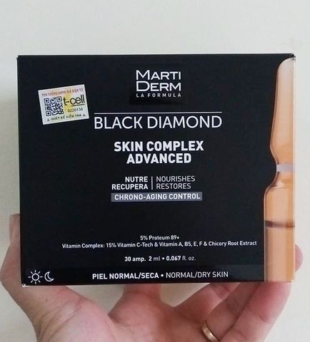 Ampoule Dưỡng Sáng Trẻ Hóa Da MartiDerm Black Diamond Skin Complex Advanced - Hộp 30 Ống 2ml Chất Lượng Cao, Giúp Da Căng Mịn, Đều Màu