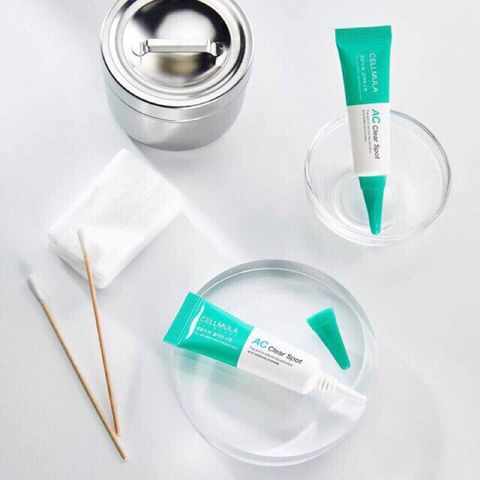 Kem chấm mụn Cellmula Ac Clear Spot 10ml - Giúp làm khô và giảm sưng mụn hiệu quả, Kem trị mụn Hàn Quốc chính hãng