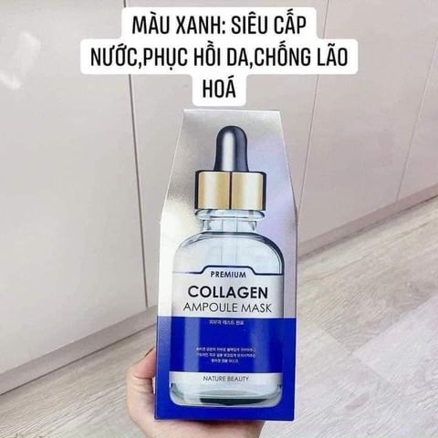 Mặt Nạ Tế Bào Gốc Nature Beauty Ampoule Mask - Dưỡng Da Chống Nhăn, Trẻ Hóa, Dưỡng Trắng, Hỗ Trợ Cấp Ẩm Cho Mọi Loại Da