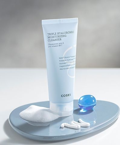 Sữa Rửa Mặt Cấp Ẩm Cosrx Triple Hyaluronic Moisturizing Cleanser - Dưỡng Ẩm Sâu, Làm Sạch Da Mềm Mại, Phù Hợp Mọi Loại Da