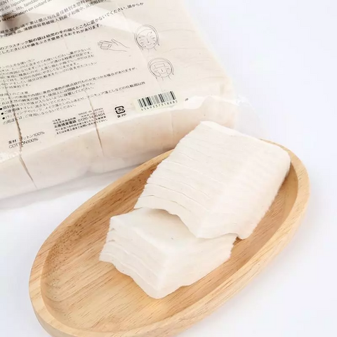 Bông Tẩy Trang Hữu Cơ Muji Nhật Bản 180 Miếng - Bông Cotton Tự Nhiên Dễ Dàng Sử Dụng Cho Mọi Loại Da