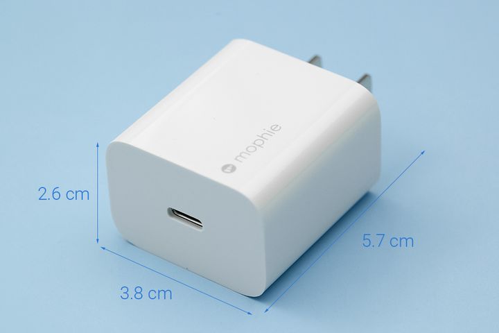 Củ sạc nhanh Mophie Power Delivery 20W USB Type-C - Sạc nhanh cho iPhone và thiết bị khác, kích thước nhỏ gọn dễ mang theo