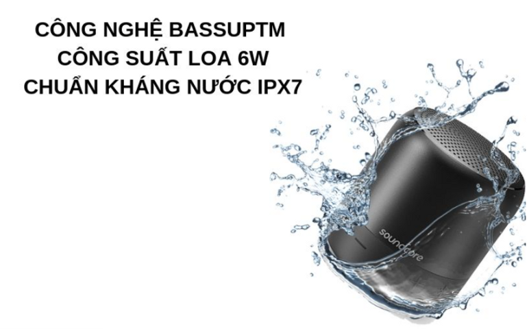 Loa Bluetooth Anker SoundCore Mini 2 A3107 - Nhỏ Gọn Chống Nước IPX7, Kết Nối Stereo, Thời Gian Phát 15 Giờ, Âm Thanh Sắc Nét