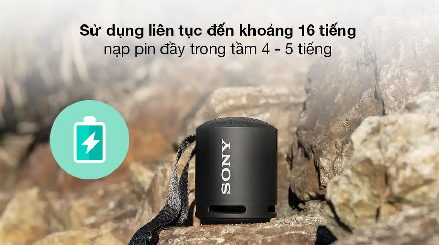 Loa Bluetooth Mini Sony SRS-XB13 Extra Bass - Nhỏ Gọn, Chống Nước IP67, Thời Gian Chơi 16 Giờ - Âm Thanh Vượt Trội, Dễ Dàng Mang Theo