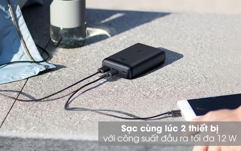 Pin Sạc Dự Phòng Anker A1223 PowerCore Select 10000mAh - Thiết Kế Nhỏ Gọn, Công Nghệ Sạc Nhanh PowerIQ 2.0, 2 Cổng USB