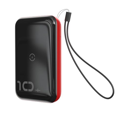 Pin Sạc Dự Phòng Baseus Mini S Bracket 10.000mAh - Sạc Nhanh Có Dây & Không Dây Cho iPhone/Android - Thiết Kế Nhỏ Gọn, Tiện Dụng