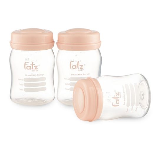 Set 3 Bình Trữ Sữa Cổ Rộng 150ml Fatz FB0120 - Nhựa PP Không Chứa BPA, Tiện Lợi Cho Mẹ Và Bé, Dễ Dàng Vệ Sinh