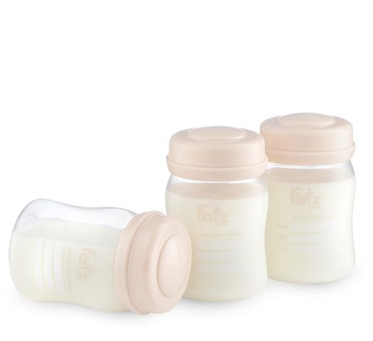 Set 3 Bình Trữ Sữa Cổ Rộng 150ml Fatz FB0120 - Nhựa PP Không Chứa BPA, Tiện Lợi Cho Mẹ Và Bé, Dễ Dàng Vệ Sinh