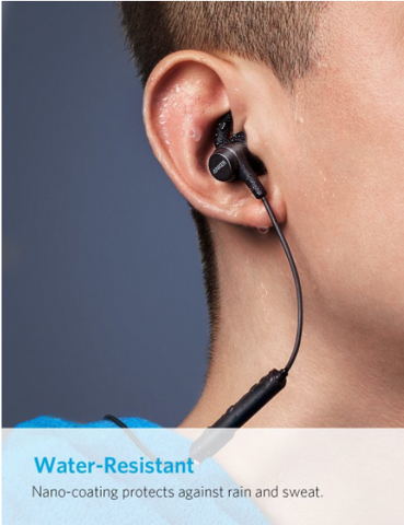 Tai Nghe Bluetooth Anker A3413 - Tai Nghe Thể Thao IPX4, Âm Thanh Trong Sáng, Thời Gian Sử Dụng 7 Giờ, Chống Nước Mồ Hôi, Kết Nối 4.1