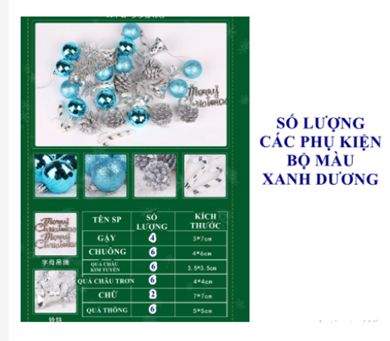 Bộ Phụ Kiện Trang Trí Noel Nhiều Màu Sắc - Trang Trí Cây Thông Giáng Sinh Đa Dạng, Sống Động Cho Ngôi Nhà Bạn