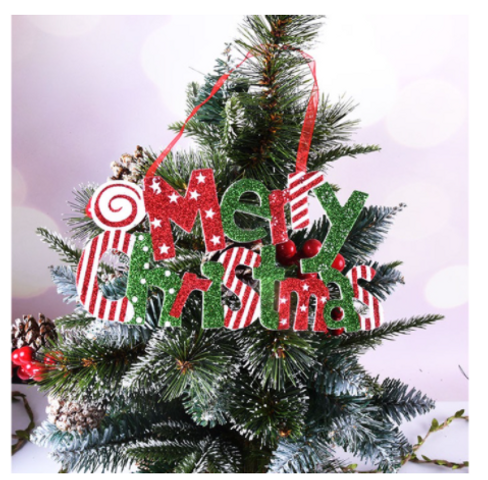 Set Bảng Chữ Merry Christmas và 12 Kẹo Nhí Sắc Màu - Trang Trí Giáng Sinh Độc Đáo Cho Không Gian Sống Vui Tươi