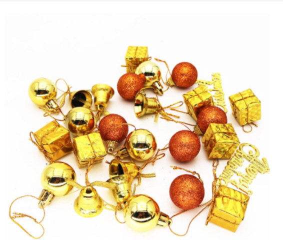 Bộ phụ kiện trang trí cây thông Noel 24 món màu sắc rực rỡ - Gói quà Giáng sinh độc đáo cho mùa lễ hội thêm ấn tượng.