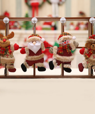 Set 3 Búp Bê Vải Bông Đáng Yêu Treo Trang Trí Giáng Sinh - Đồ Trang Trí Noel Cho Ngôi Nhà Ấm Áp