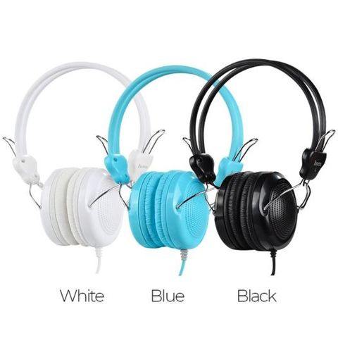 Tai Nghe Chụp Đầu Manno Hoco W5 - Có Micro 3.5mm, Loa 40mm, Âm Thanh Chân Thực, Bịt Tai Mềm, Điều Chỉnh Chiều Cao, Phù Hợp Với Android và iOS