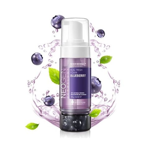 Sữa Rửa Mặt Việt Quất Neogen Dermalogy Real Fresh Foam Blueberry - Làm Sạch Sâu, Cấp Ẩm, Phục Hồi Da Mềm Mại 100g