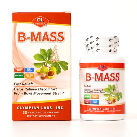 Viên uống hỗ trợ cải thiện trĩ B-Mass Olympian Labs - Giảm đau và khó chịu do búi trĩ - Sản phẩm thiên nhiên an toàn tại Mỹ