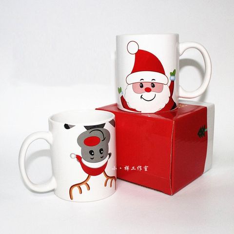 Cốc Sứ Quà Tặng Giáng Sinh Merry Christmas - Đồ Uống Hình Tuần Lộc, Ông Già Noel - Quà Tặng Ý Nghĩa Cho Mùa Giáng Sinh