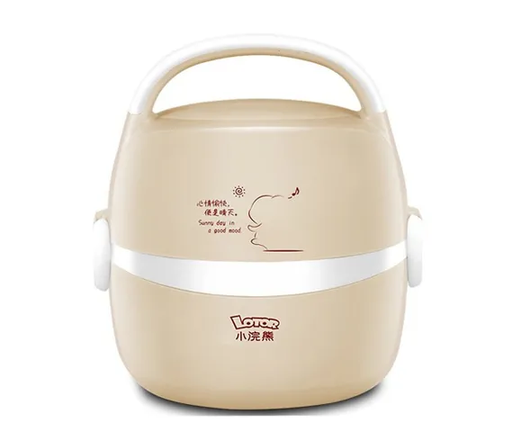 Hộp cơm điện Lotor 2 tầng - Hâm nóng và giữ nhiệt 1,3 lít, công nghệ hơi nước, cho bữa ăn thơm ngon tiện lợi