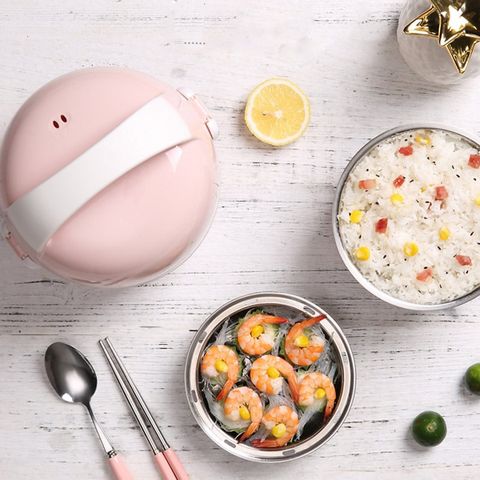 Hộp cơm điện Lotor 2 tầng - Hâm nóng và giữ nhiệt 1,3 lít, công nghệ hơi nước, cho bữa ăn thơm ngon tiện lợi