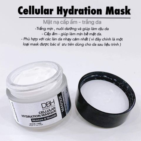 Mặt nạ DBH Cellular Hydration Masque - Giải pháp siêu cấp ẩm phục hồi cho da khô và nhạy cảm, chứa dưỡng chất thiên nhiên an toàn