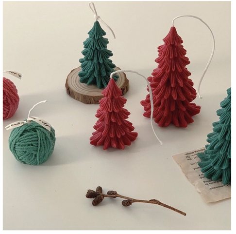 Nến Thơm Không Khói Dory Lab Hình Cây Thông Noel - Trang Trí Giáng Sinh Độc Đáo, Nhiều Màu Sắc Bắt Mắt, Hương Gỗ Thông, Ngọc Lan Tây, Hoa Hồng