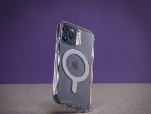Ốp Lưng Gear4 D3O Crystal Palace Snap Clear 4m cho iPhone - Chất Liệu Cao Cấp, Chống Sốc, Kháng Khuẩn, Hỗ Trợ Sạc Magsafe