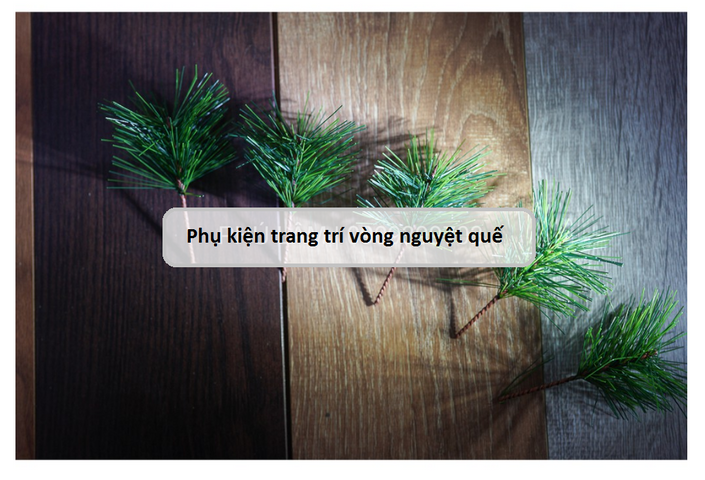Bộ phụ kiện trang trí vòng nguyệt quế Giáng sinh - Tự làm vòng nguyệt quế độc đáo cho không khí Noel ấm áp
