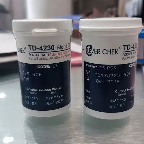 Que Thử Tiểu Đường Clever Chek TD-4230 - Bộ 25 Que Thử Đo Đường Huyết Chính Xác, Tiện Lợi Tại Nhà