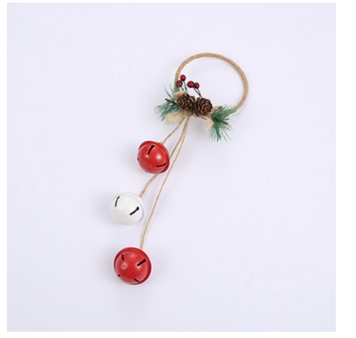 Set 2 Vòng Chuông Lục Lạc Trang Trí Noel Vintage - Thiết Kế Độc Đáo Cho Ngày Lễ Hội Giáng Sinh
