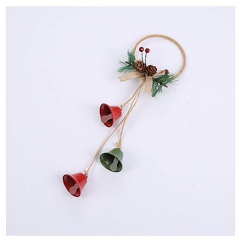 Set 2 Vòng Chuông Lục Lạc Trang Trí Noel Vintage - Thiết Kế Độc Đáo Cho Ngày Lễ Hội Giáng Sinh