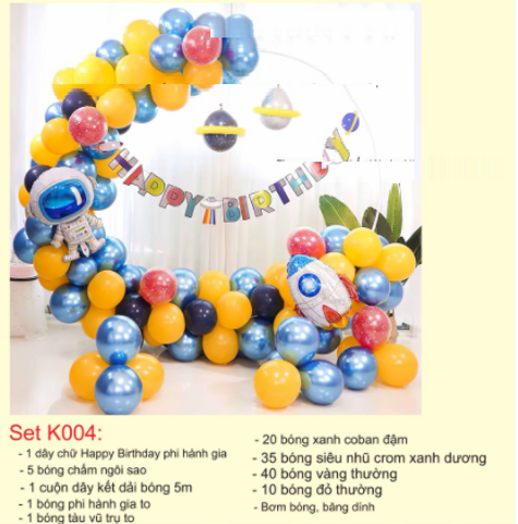 Set Bóng Trang Trí Sinh Nhật Cho Bé Khung Tròn Màu Pastel - Không Gian Tiệc Tùng Ấm Áp và Đặc Biệt