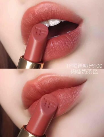 Son Tom Ford Lip Color Matte 100 Equus - Màu Cam Đất Nổi Bật, Chất Son Mướt Mịn, Phong Cách Hiện Đại Cho Các Nàng Cá Tính