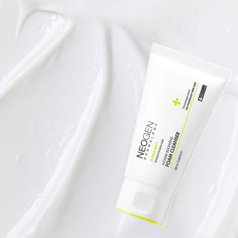 Sữa Rửa Mặt Neogen Dermalogy A-Clear Aid Soothing Foam Cleanser 100ml - Giải Pháp Dưỡng Ẩm và Ngăn Ngừa Mụn Cho Da Nhạy Cảm
