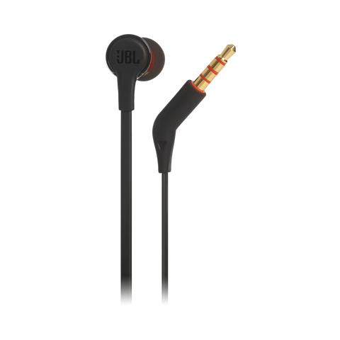 Tai nghe nhét tai JBL T210 - Tai nghe in-ear hiện đại với công nghệ PureBass mạnh mẽ, bảo hành 6 tháng chính hãng, màu đen và trắng.