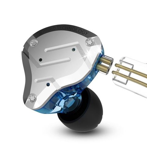 Tai nghe nhét trong KZ ZS10 Pro có mic - Chống ồn tốt, âm thanh sống động, thiết kế kim loại cao cấp, phù hợp cho người yêu âm nhạc.