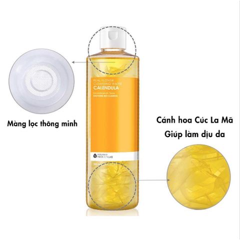 Toner Hoa Cúc Neogen Real Flower Calendula 300ml - Làm Dịu Da, Cân Bằng Ẩm, Phù Hợp Mọi Loại Da, Được Kiểm Nghiệm Da Liễu