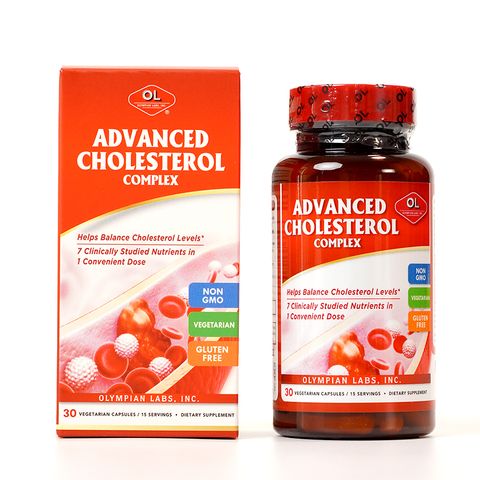 Viên uống Advanced Complex hỗ trợ giảm cholesterol xấu và cải thiện sức khỏe tim mạch - Hộp 30 viên của Olympian Labs Mỹ