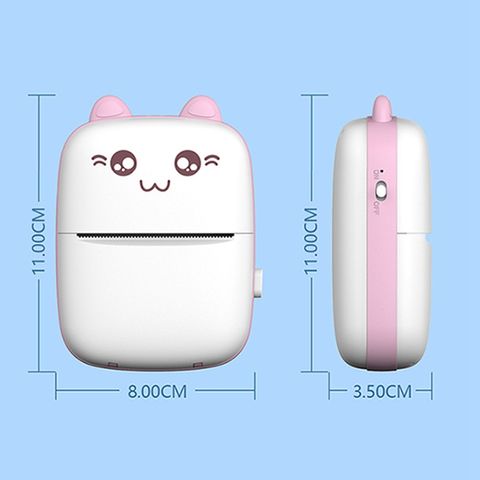 Máy in nhiệt cầm tay Bluetooth mini kèm 3 cuộn giấy in - Thiết bị in ảnh, nhãn dán, nhanh chóng và tiện lợi cho học sinh, sinh viên