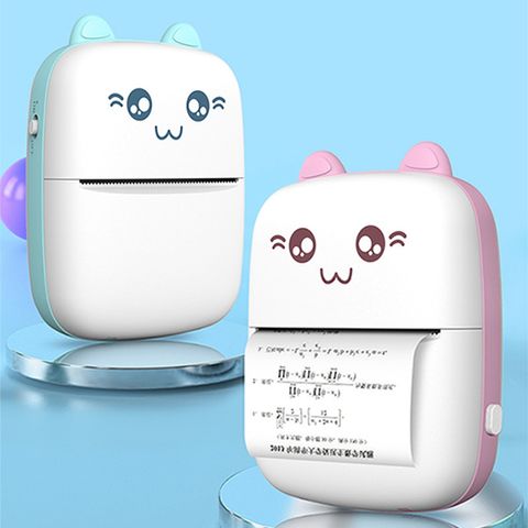 Máy in nhiệt cầm tay Bluetooth mini kèm 3 cuộn giấy in - Thiết bị in ảnh, nhãn dán, nhanh chóng và tiện lợi cho học sinh, sinh viên