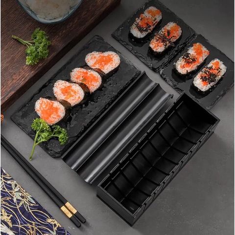 Bộ Dụng Cụ Làm Sushi 10 Món Cao Cấp - Thiết Kế Tiện Lợi Dễ Dùng Tại Nhà, Khuôn Hình Đẹp Mắt