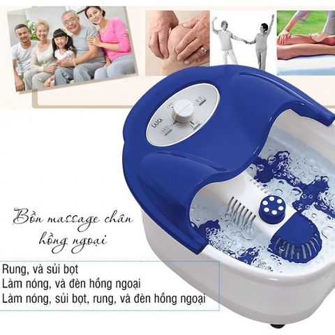 Bồn Massage Chân Hồng Ngoại Laica PC1301 - Thiết Bị Chăm Sóc Sức Khỏe Hiện Đại, Massage 3 Chế Độ Tối Ưu, Thư Giãn Đỉnh Cao