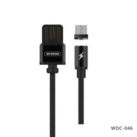 Cáp Sạc Từ WK WDC-046 Nam Châm Dành Cho Điện Thoại Android Samsung - Kết Nối Nhanh, Tiện Lợi, Bảo Hành 12 Tháng