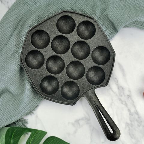 Chảo Nướng Bánh Takoyaki Không Dính 12 Lỗ - Dụng Cụ Làm Bánh Nhật Bản Bằng Hợp Kim Chất Lượng Cao